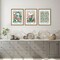 Summer Wood Framed Flower Market Canvas Wall Decor Set of 3, Vintage Colorful Floral Pictures, Abstract Botanical Aesthetic Paintings Prints for Bedroom, Living Room, Office, 12x16 Inch